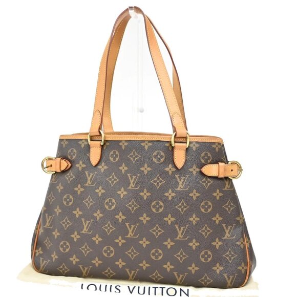LOUIS VUITTON Batignolles Horizontal Shoulder Bag Monogram Brown M51154 23EF602 - Picture 1 of 15